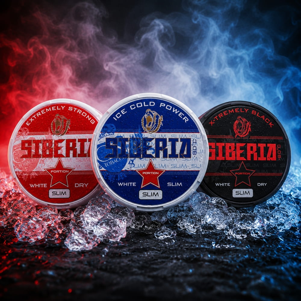 Siberia Slim Trio – Red, Blue & Black (10 cans each)
